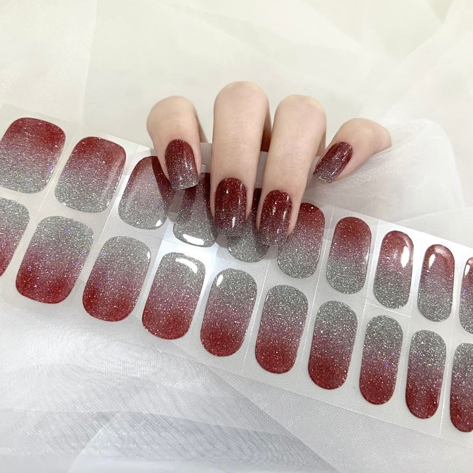 Gel Nail Wraps G122 | No Cure Gel Polish Nail Wraps UK