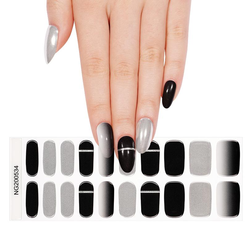 Semi Cured Gel Wraps 534 | Salon Finish Nail Wraps UK