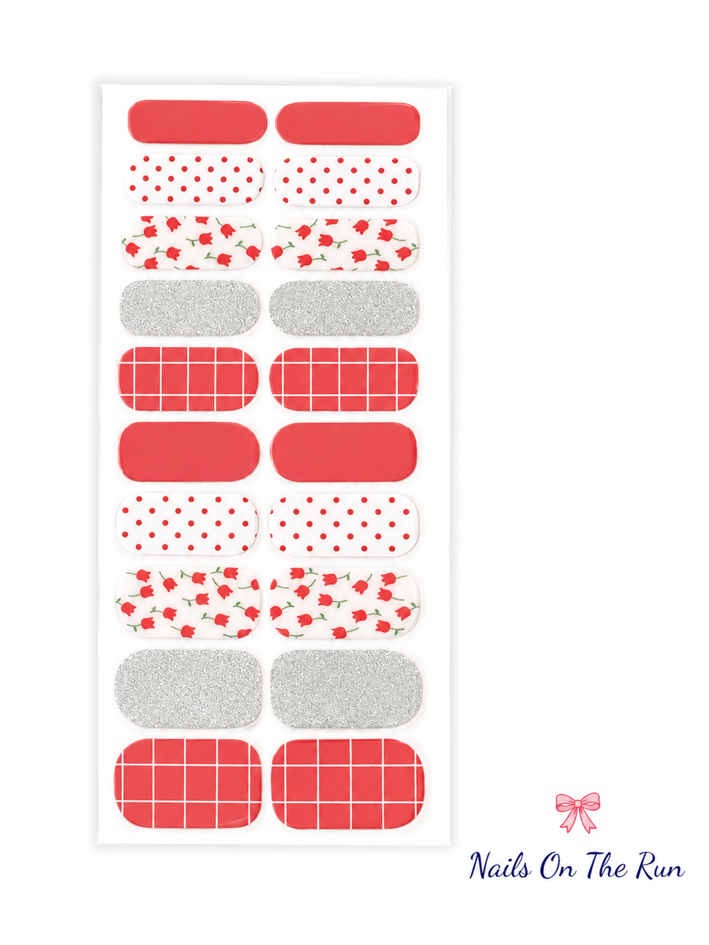 Nail Polish Wraps JK005 | Easy Apply Nail Stickers UK - £2.25