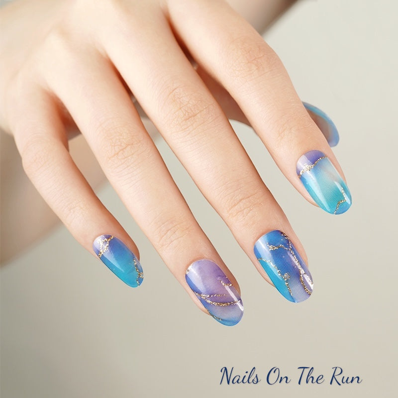 Nail Polish Wraps JK163 | Easy Apply Nail Stickers UK
