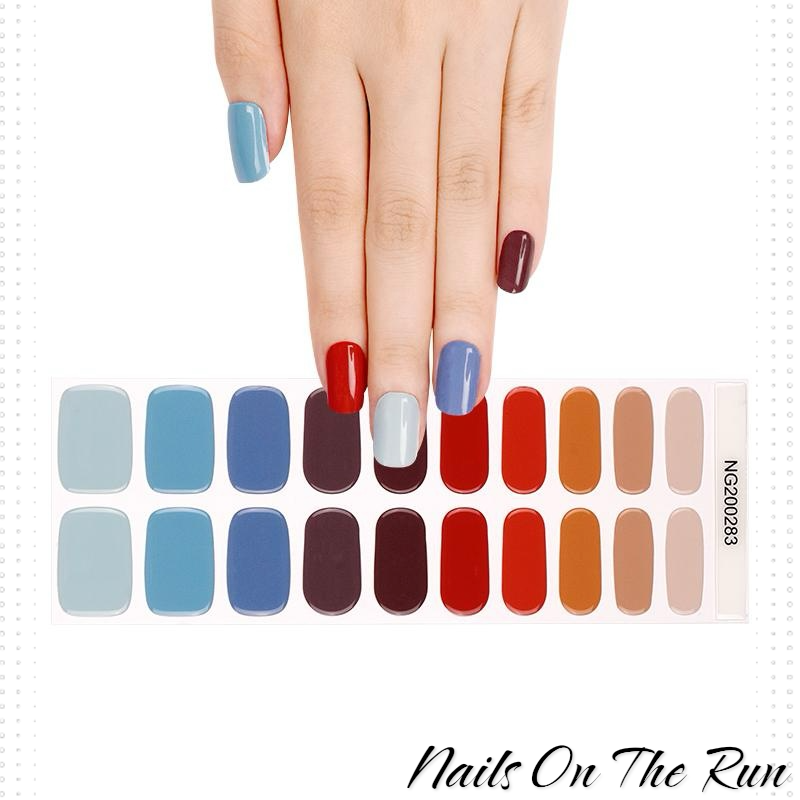Semi Cured Gel Nail Wraps 283 | Salon Finish Nail Wraps UK