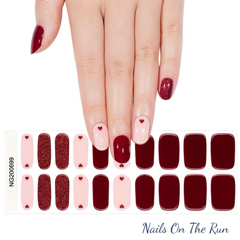 Semi Cured Gel Nail Wraps 699 | Salon Finish Nail Wraps UK