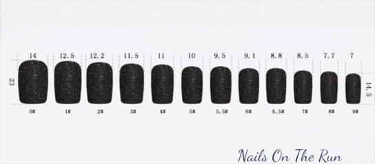 Press On Nails PON009 | Medium Square False Nails UK