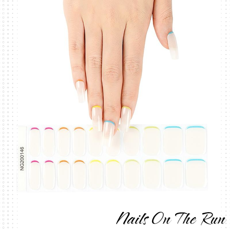 Semi Cured Gel Nail Wraps 146 | Salon Finish Nail Wraps UK