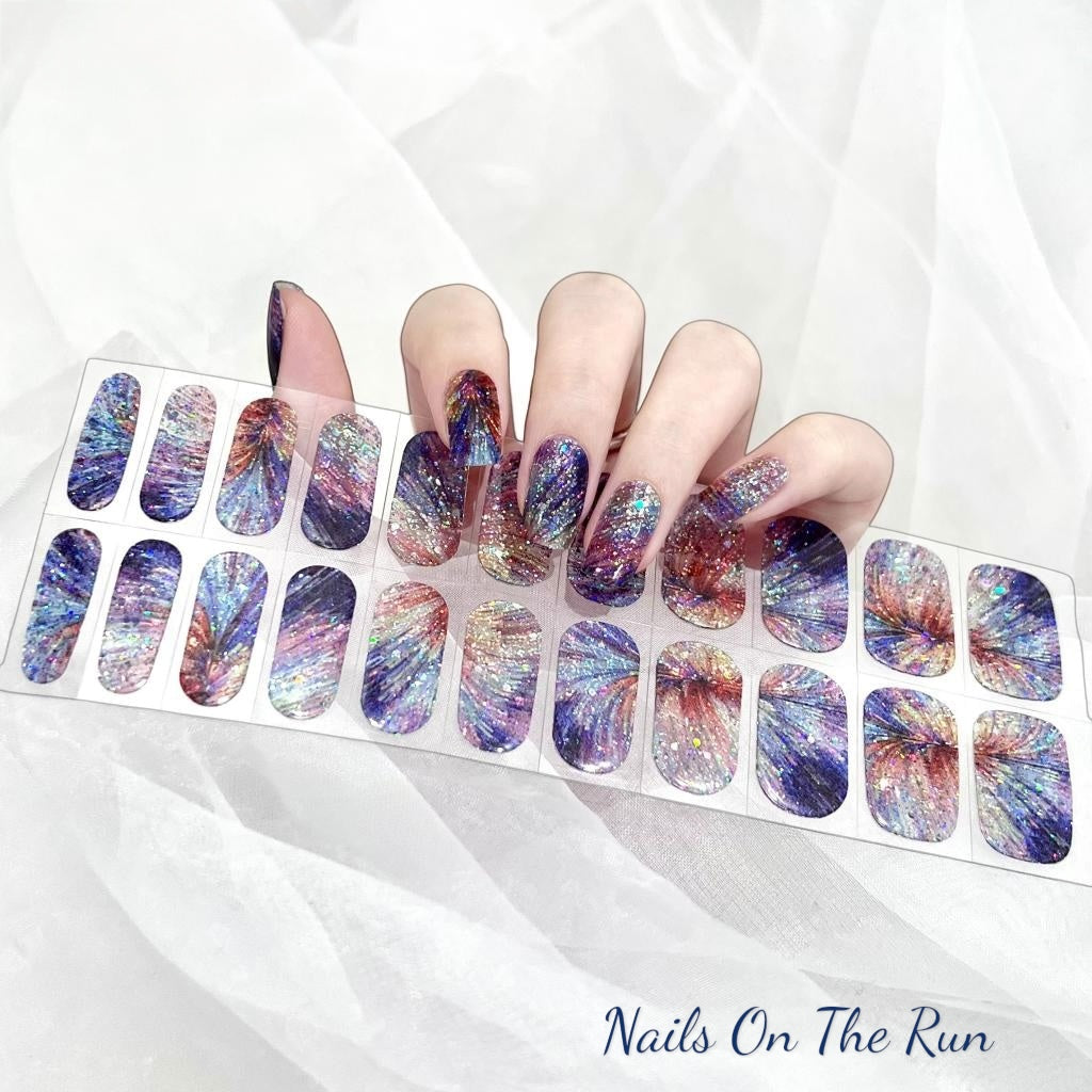 Gel Nail Wraps G035 | No Cure Gel Polish Nail Wraps UK