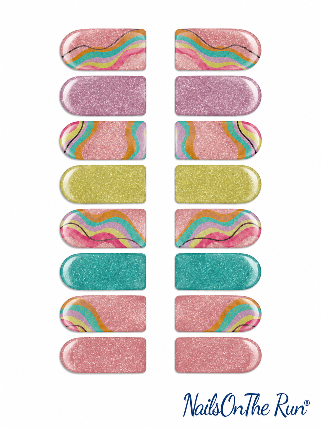 Nail Polish Toe Wraps T15