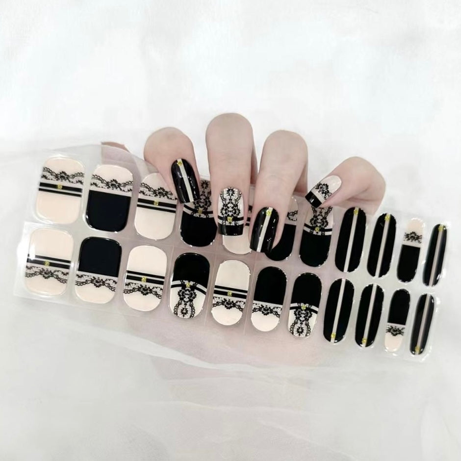 Gel Nail Wraps G175 | No Cure Gel Polish Nail Wraps UK