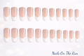 Press On Nails PON002 | Coffin Medium False Nails UK