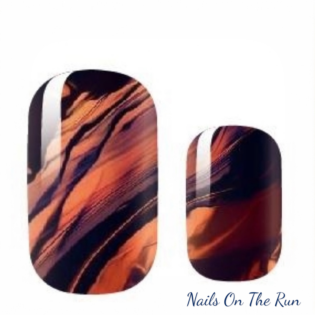 Nail Polish Wraps JK069 | Easy Apply Nail Stickers UK