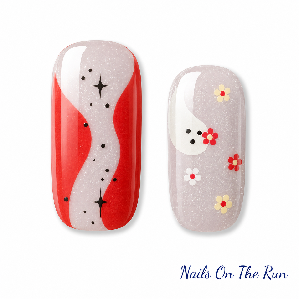 Semi Cured Gel Nail Wraps 644 | Salon Finish Nail Wraps UK - HALLOWEEN - £5.00