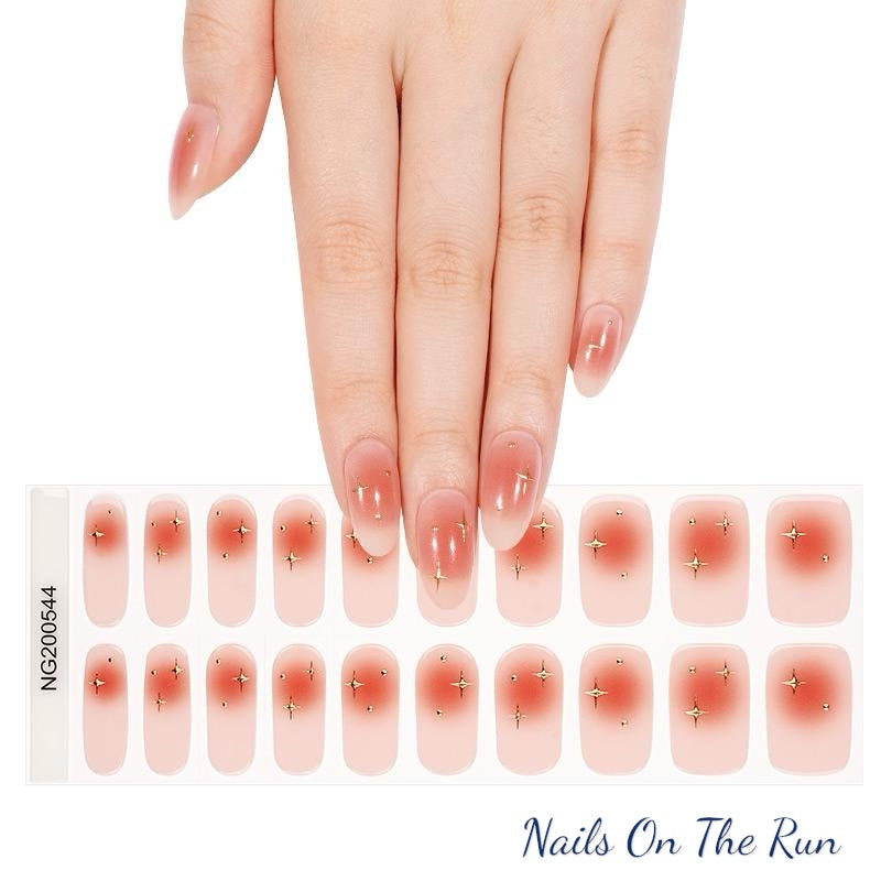 Semi Cured Gel Nail Wraps 544 | Salon Finish Nail Wraps UK