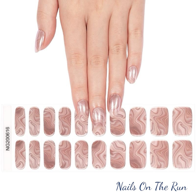 Semi Cured Gel Nail Wraps 616 | Salon Finish Nail Wraps UK