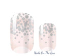 Nail Polish Wraps JK049 | Easy Apply Nail Stickers UK - CLEAR BACKGROUND