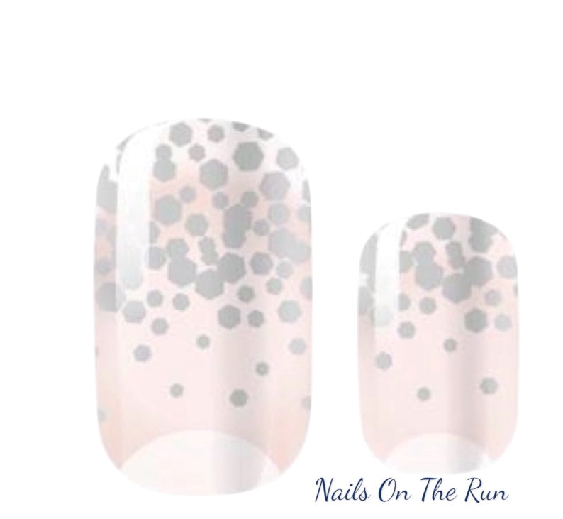Nail Polish Wraps JK049 | Easy Apply Nail Stickers UK - CLEAR BACKGROUND