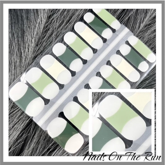 Mixed Green Nail Tips