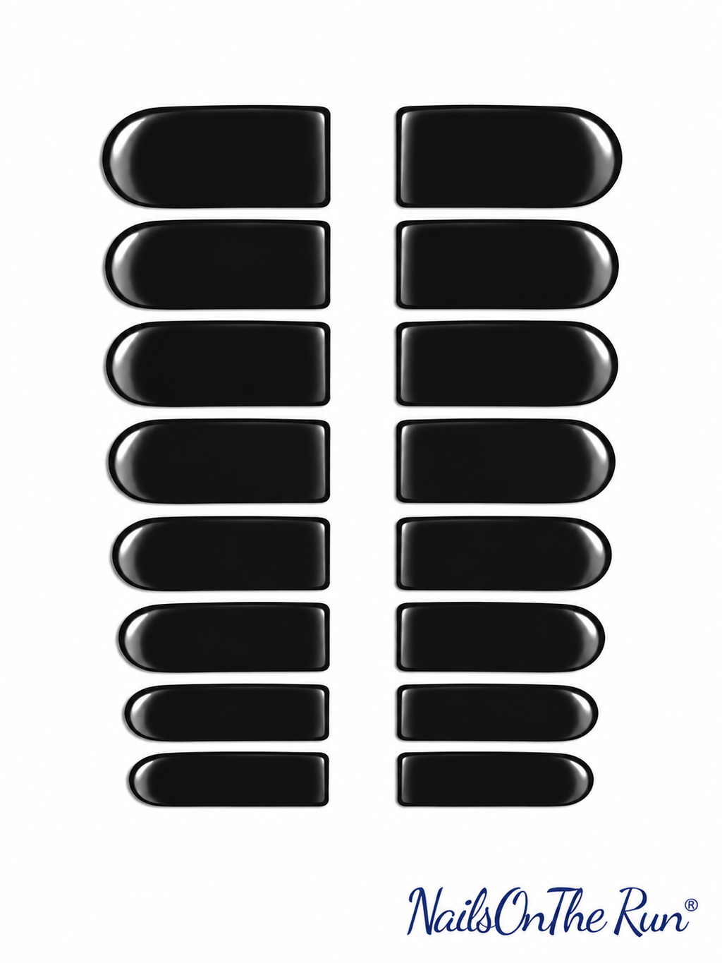 Nail Polish Toe Wraps T23 - Black