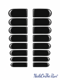 Nail Polish Toe Wraps T23 - Black