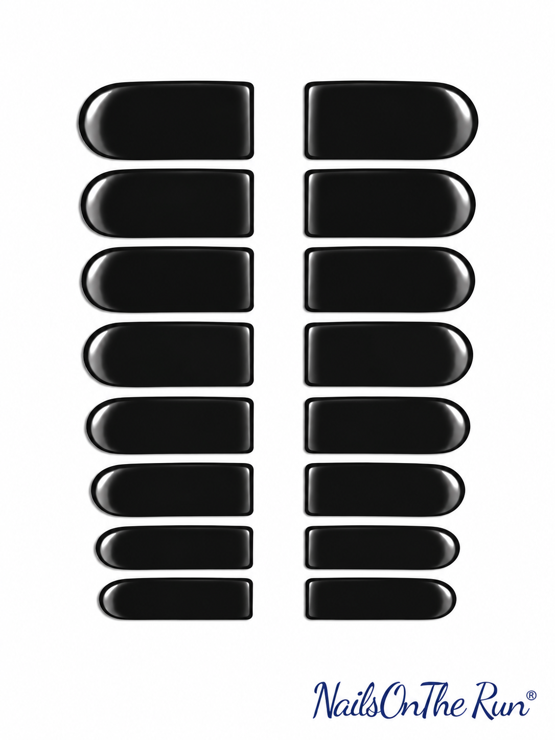 Nail Polish Toe Wraps T23 - Black