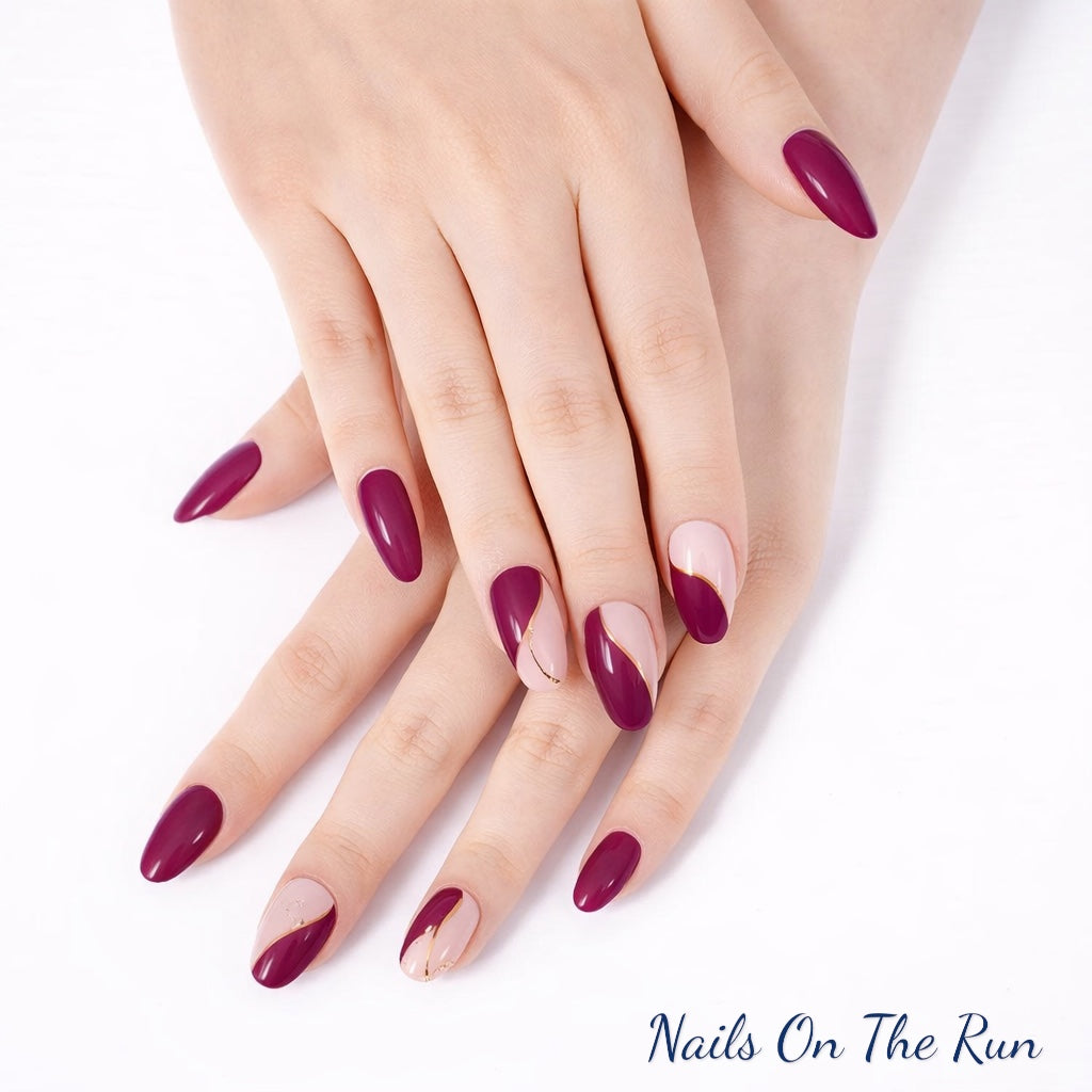 Semi Cured Gel Nail Wraps 636 | Salon Finish Nail Wraps Uk