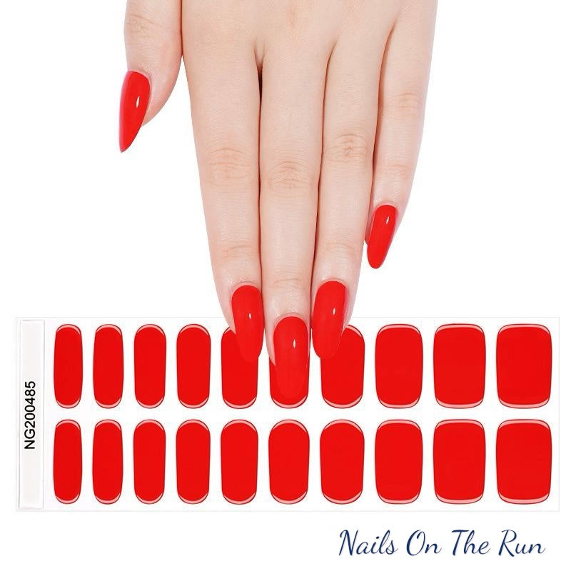 Semi Cured Gel Nail Wraps 485 | Salon Finish Nail Wraps UK