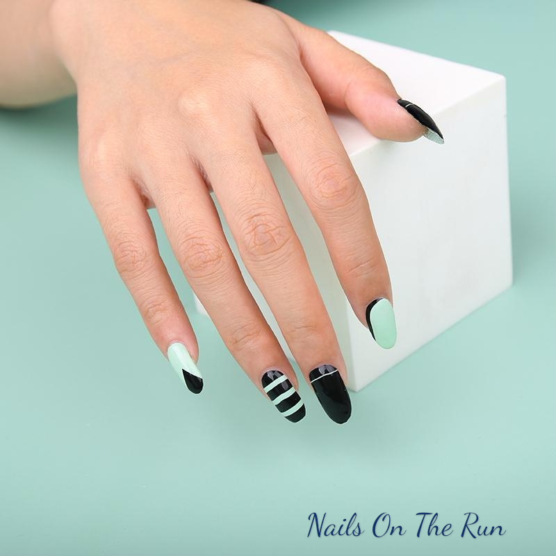 Nail Polish Wraps JK064 | Easy Apply Nail Stickers UK