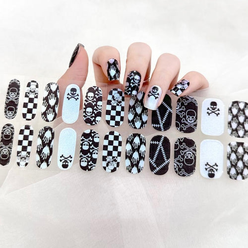 Gel Nail Wraps G114 | No Cure Gel Polish Nail Wraps UK - HALLOWEEN