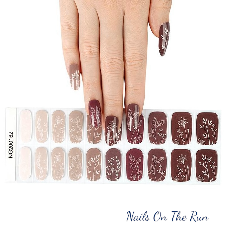 Semi Cured Gel Nail Wraps 162 | Salon Finish Nail Wraps UK