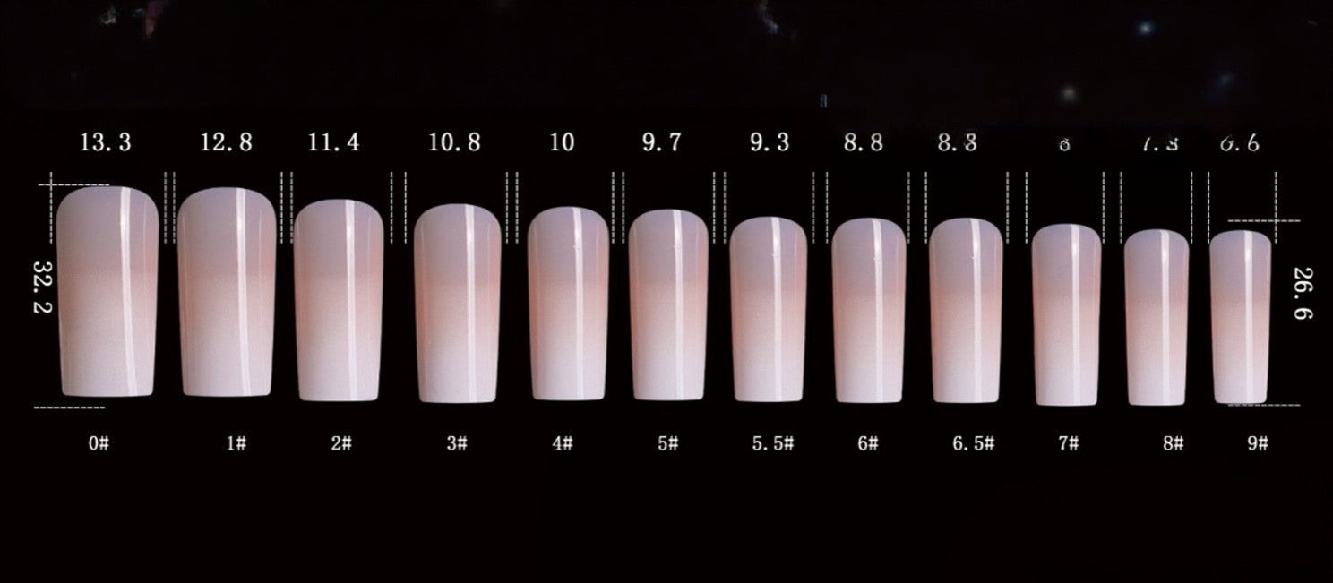 Press On Nails PON005 | Xlong Square False Nails UK