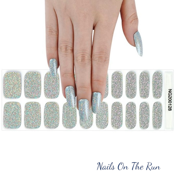 Semi Cured Gel Nail Wraps 128 | Salon Finish Nail Wraps UK
