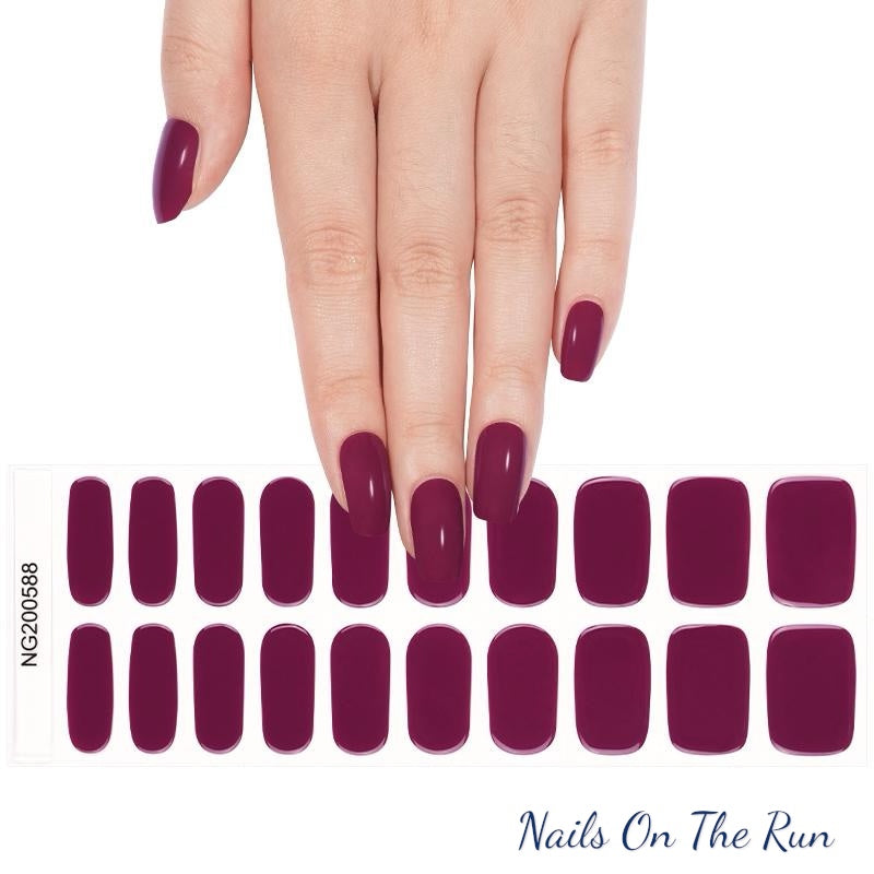 Semi Cured Gel Nail Wraps 588 | Salon Finish Nail Wraps UK