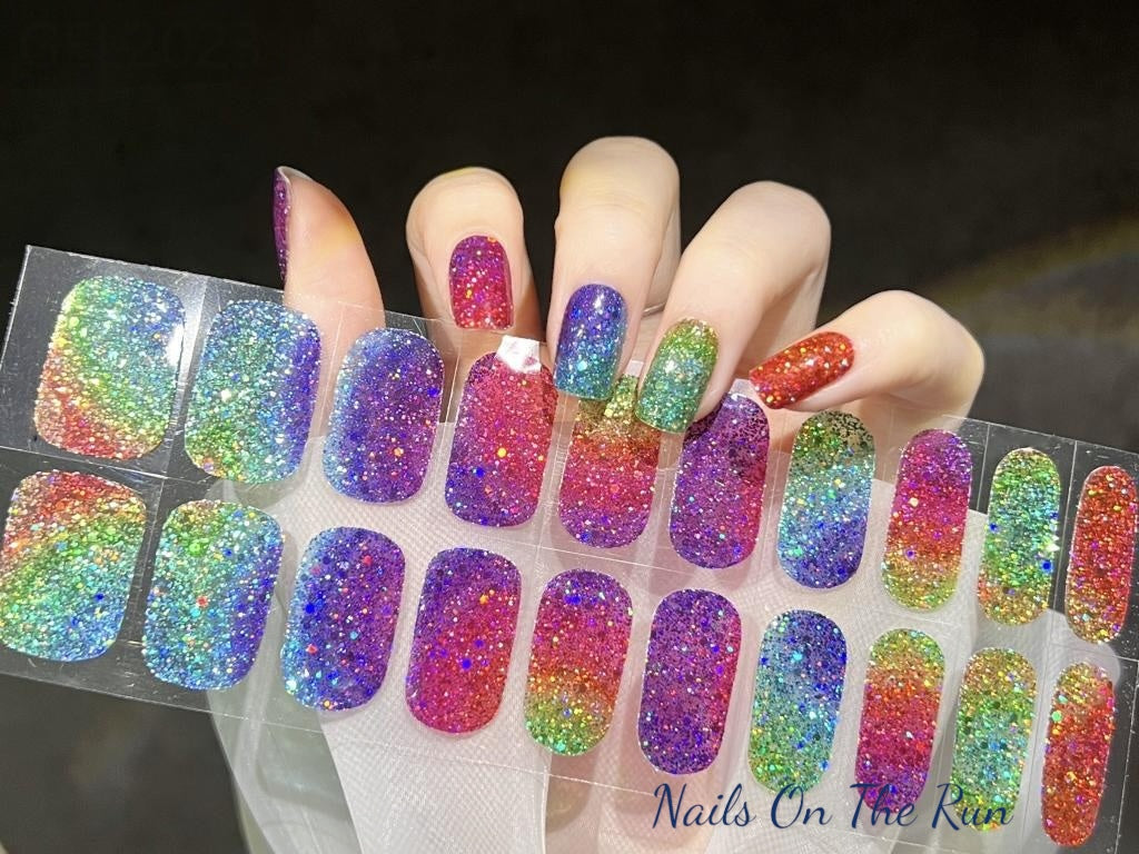 Gel Nail Wraps G023 | No Cure Gel Polish Nail Wraps UK