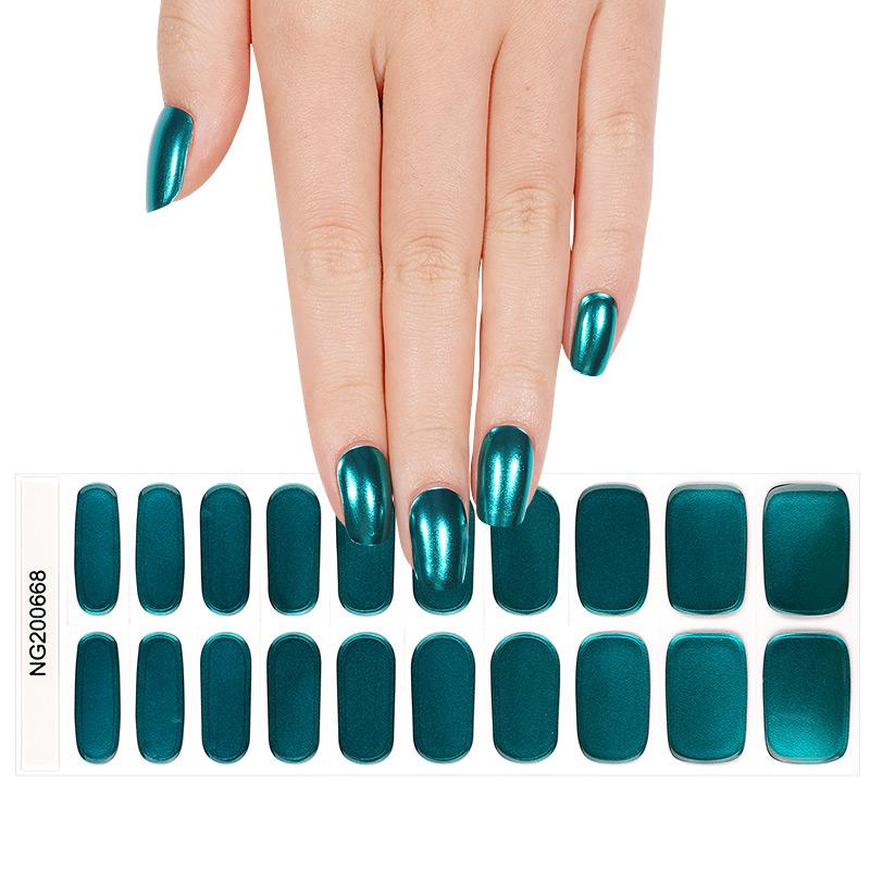 Semi Cured Gel Wraps 668 | Salon Finish Nail Wraps UK