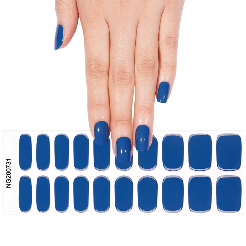 Semi Cured Gel Wraps 731 | Salon Finish Nail Wraps UK
