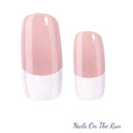 Gel Nail Wraps G054 | No Cure Gel Polish Nail Wraps UK - HALF CLEAR BACKGROUND