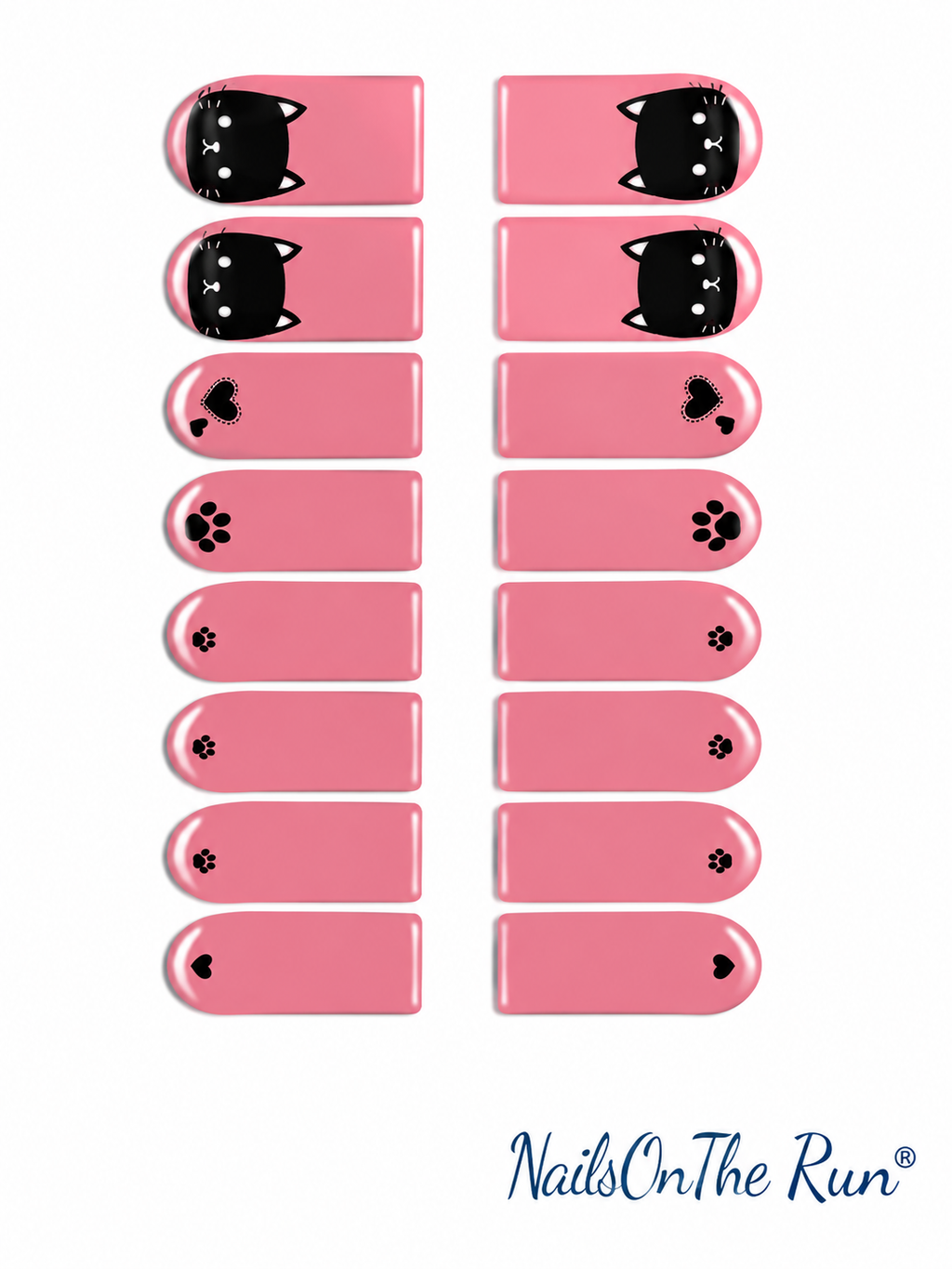 Nail Polish Toe Wraps T36 - Slightly lighter pink than shown
