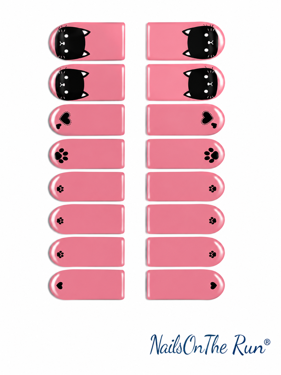 Nail Polish Toe Wraps T36 - Slightly lighter pink than shown