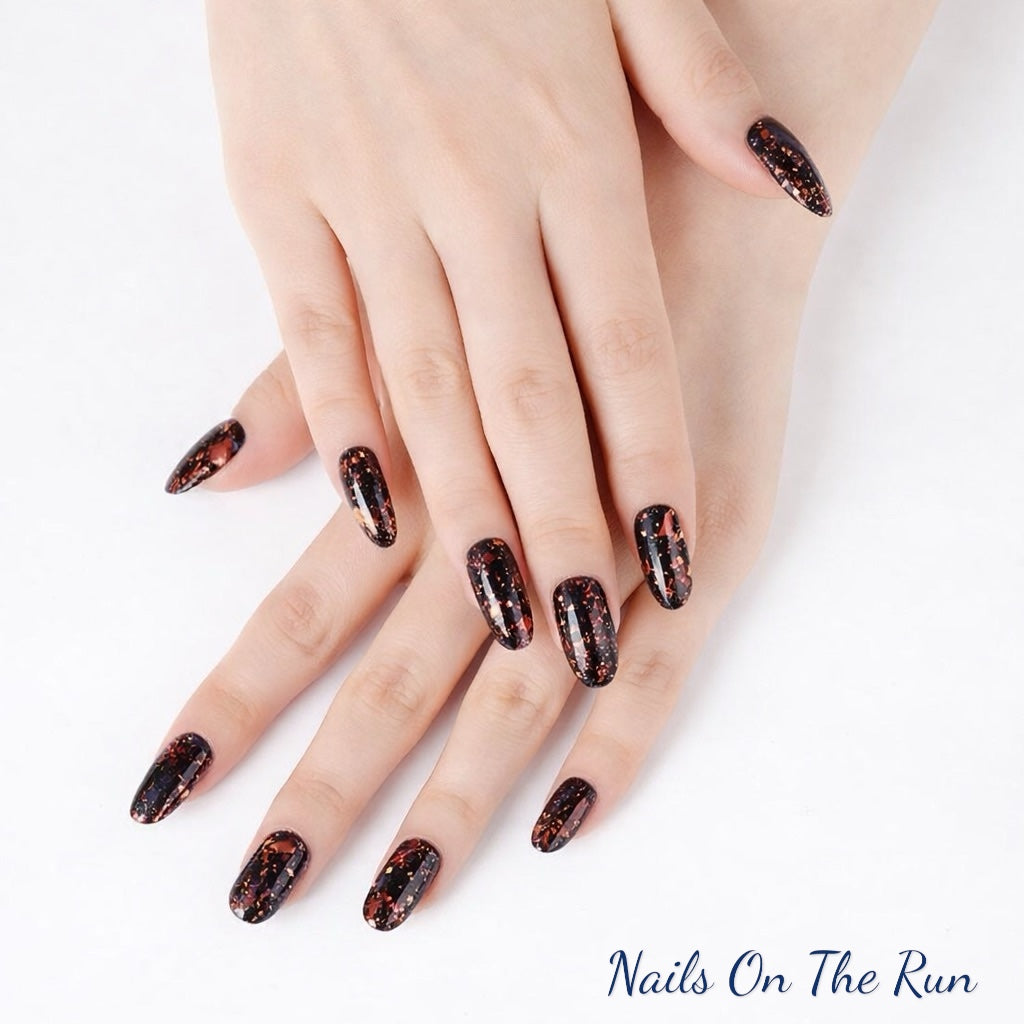 Semi Cured Gel Nail Wraps 097 | Salon Finish Nail Wraps Uk