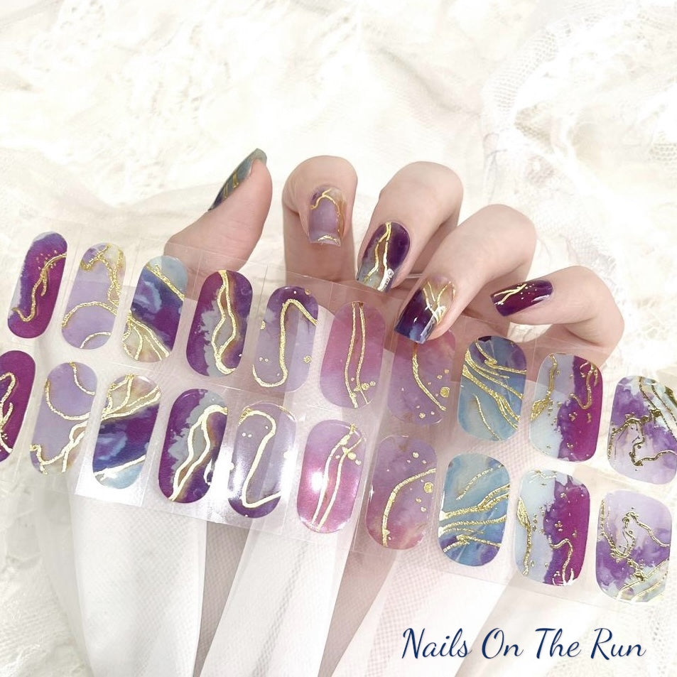 Gel Nail Wraps G203 | No Cure Gel Polish Wraps UK