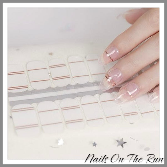 Rose Gold Stripes (clear background)