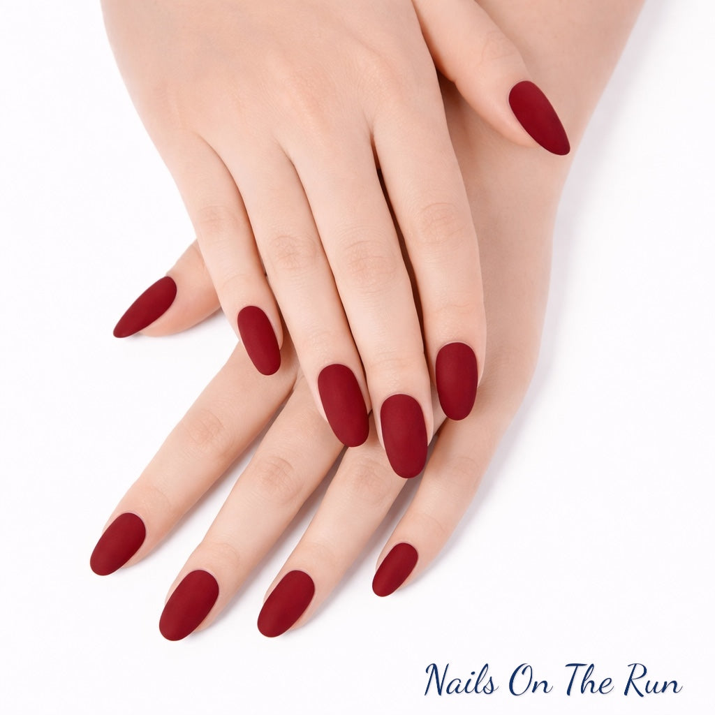 Semi Cured Gel Wraps 725 | Salon Finish Nai Wraps UK - £5.00 - Two Tone with golden shimmer and red