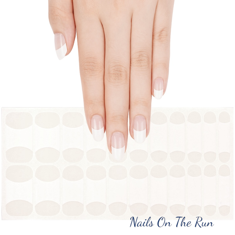 Nail Polish Wraps JK2141 | Easy Apply Nail Stickers UK - CLEAR BACKGROUND