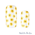 Semi Cured Gel Nail Wraps 145 | Salon Finish Nail Wraps UK - CLEAR BACKGROUND