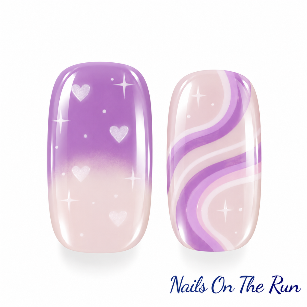 Semi Cured Gel Wraps 078 | Salon Finish Nail Wraps UK - Part Translucent