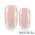 Gel Nail Wraps G075 | No Cure Gel Polish Nail Wraps UK - SLIGHT SPARKLE WITH CLEAR BACKGROUND