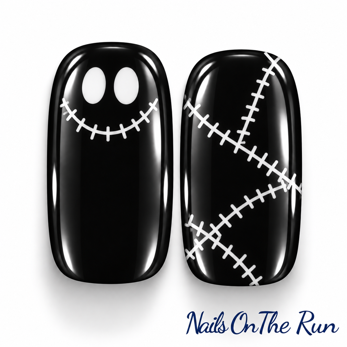 Gel Nail Wraps G200 | No Cure Gel Polish Nail Wraps UK - HALLOWEEN - Glow In The Dark