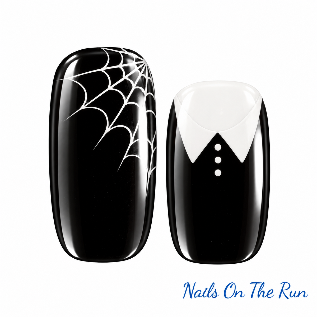 Semi Cured Gel Wraps 437 | Salon Finish Nail Wraps UK - HALLOWEEN