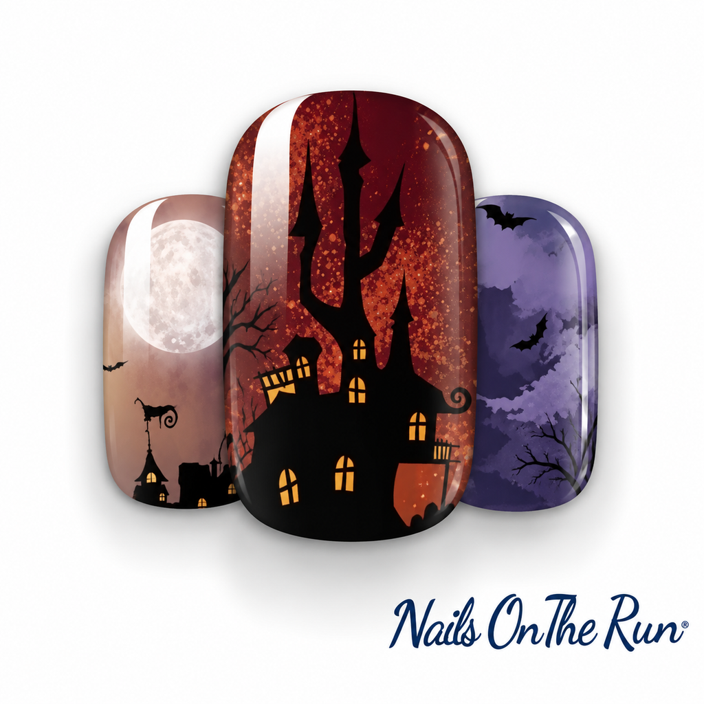 Nail Polish Wraps JK2042 | Easy Apply Nail Stickers UK - HALLOWEEN