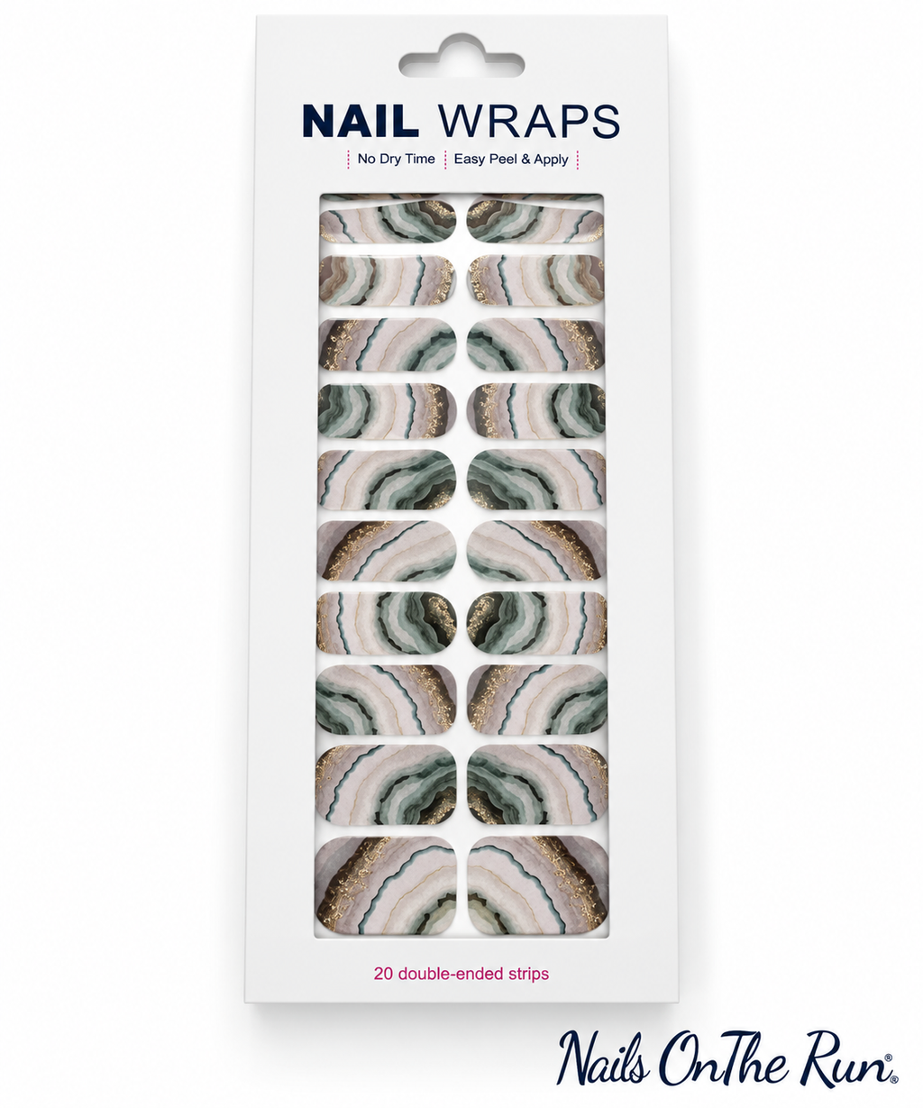 Nail Polish Wraps JK122 | Easy Apply Nail Stickers UK