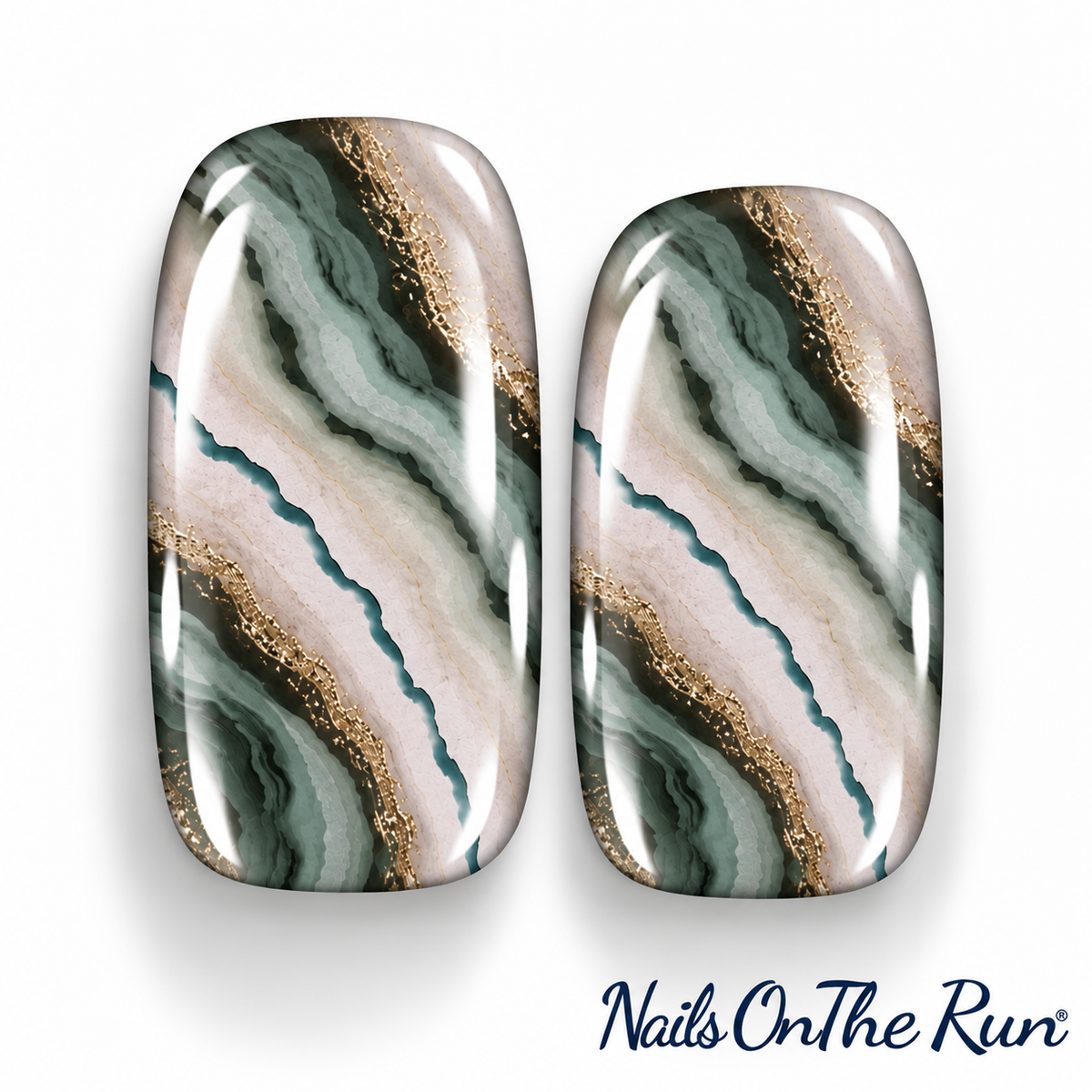 Nail Polish Wraps JK122 | Easy Apply Nail Stickers UK
