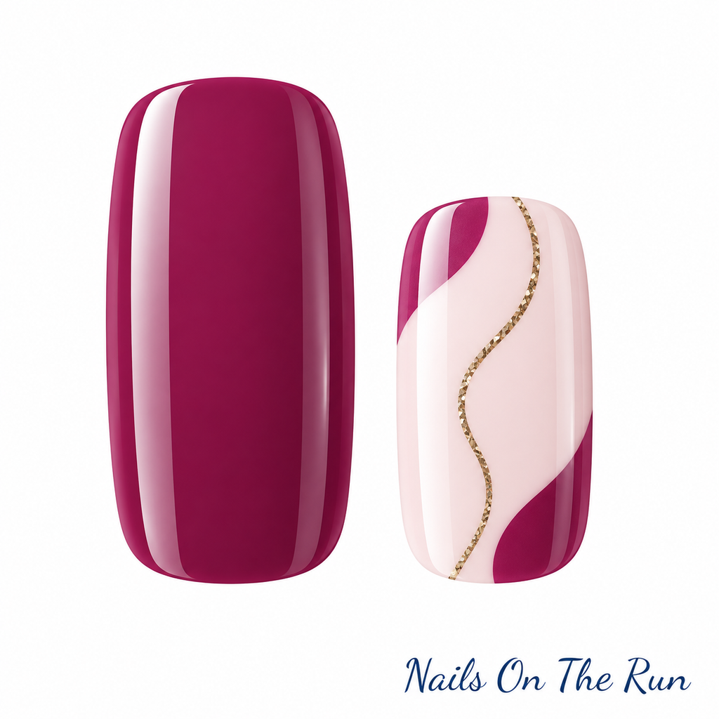 Semi Cured Gel Nail Wraps 636 | Salon Finish Nail Wraps UK